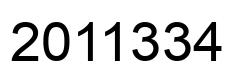 Number 2011334 black image