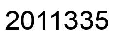 Number 2011335 black image