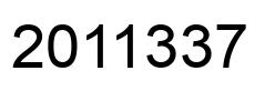 Number 2011337 black image