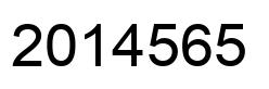 Number 2014565 black image
