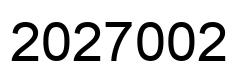 Número 2027002 imagen negro