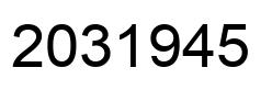 Número 2031945 imagen negro