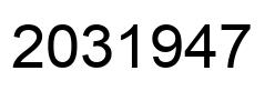 Número 2031947 imagen negro