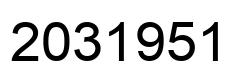 Number 2031951 black image