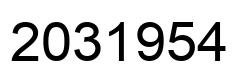 Number 2031954 black image