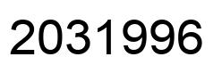 Number 2031996 black image