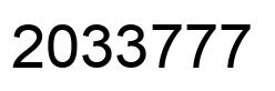 Número 2033777 imagen negro