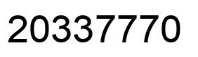 Número 20337770 imagen negro