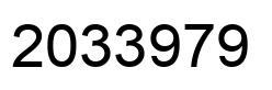 Number 2033979 black image