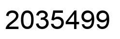 Number 2035499 black image