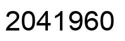 Número 2041960 imagen negro