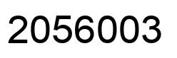 Number 2056003 black image