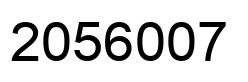 Number 2056007 black image