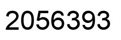 Number 2056393 black image