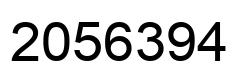 Number 2056394 black image