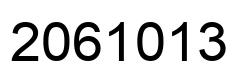 Number 2061013 black image