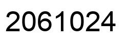Number 2061024 black image