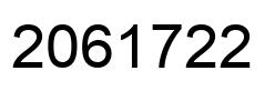 Number 2061722 black image