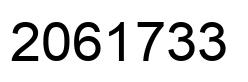 Number 2061733 black image
