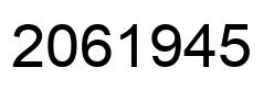Número 2061945 imagen negro