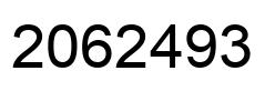 Number 2062493 black image