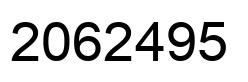 Número 2062495 imagen negro