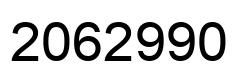 Number 2062990 black image