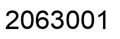 Número 2063001 imagen negro