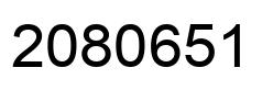 Number 2080651 black image