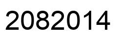 Number 2082014 black image