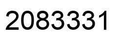 Number 2083331 black image