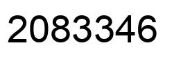 Number 2083346 black image