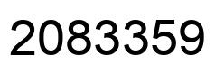 Number 2083359 black image