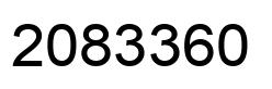 Number 2083360 black image