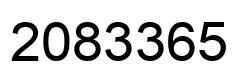 Number 2083365 black image