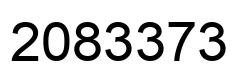 Number 2083373 black image