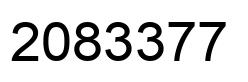 Número 2083377 imagen negro