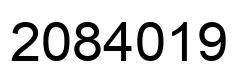 Number 2084019 black image