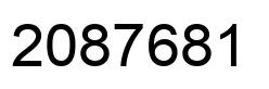 Número 2087681 imagen negro