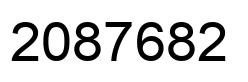 Number 2087682 black image