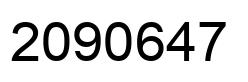 Number 2090647 black image