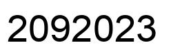 Número 2092023 imagen negro