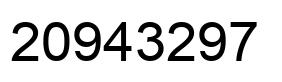 Number 20943297 black image