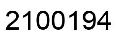 Número 2100194 imagen negro