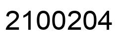 Number 2100204 black image
