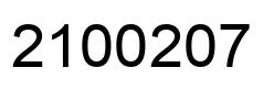 Number 2100207 black image