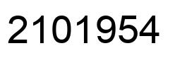 Number 2101954 black image