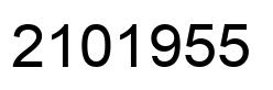 Number 2101955 black image