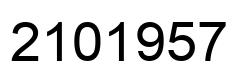 Number 2101957 black image