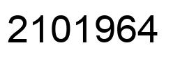 Number 2101964 black image